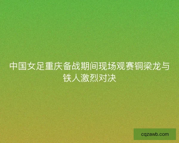 中国女足重庆备战期间现场观赛铜梁龙与铁人激烈对决
